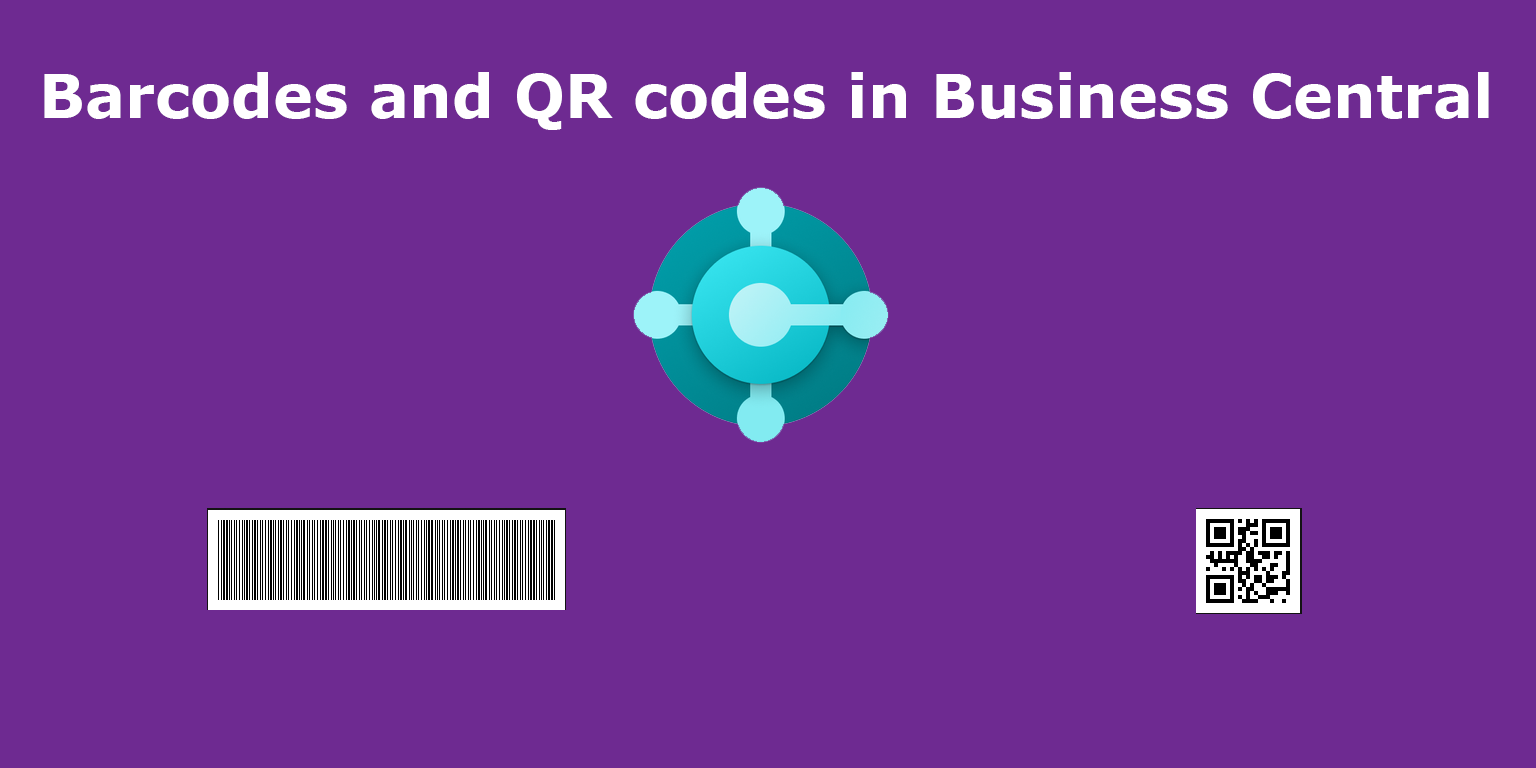 Barcodes and QR codes in Business Central
